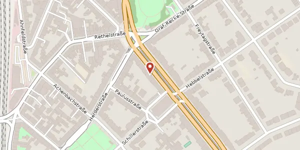 Karte der Umgebung von Lindemannstr. 13, 40237 Düsseldorf
