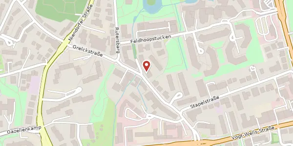 Karte der Umgebung von Grelckstraße 14, 22529 Hamburg