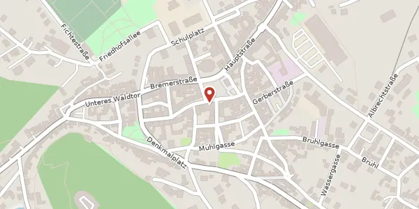 Karte der Umgebung von Markt 7, 99880 Waltershausen