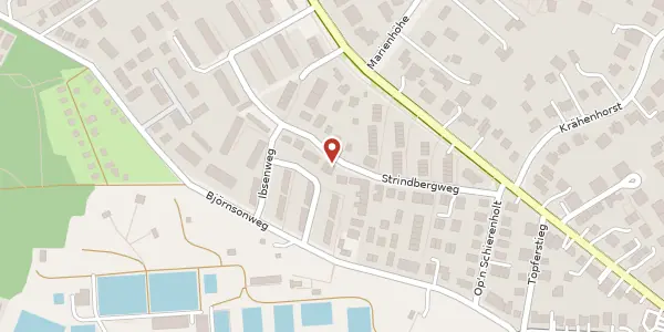 Karte der Umgebung von Strindbergweg 19a, 22587 Hamburg