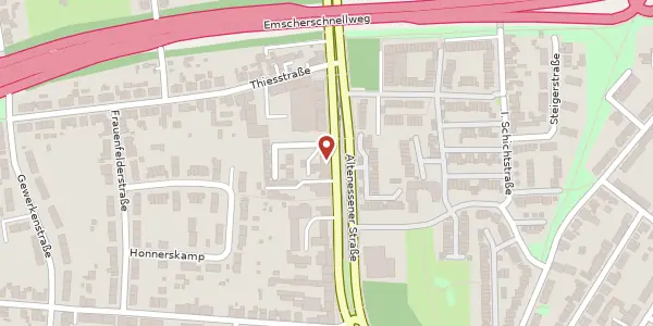 Karte der Umgebung von Altenessener Str. 527, 45329 Essen