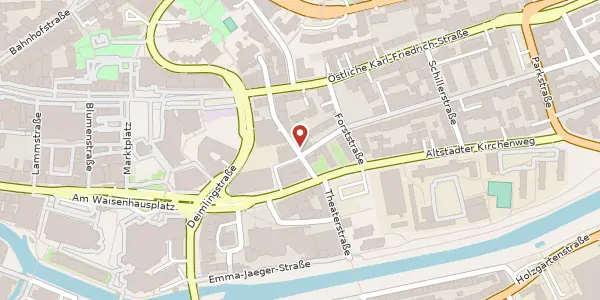 Karte der Umgebung von Theaterstraße 9a, 75175 Pforzheim