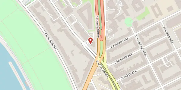 Karte der Umgebung von Kaiserswerther Str. 115, 40474 Düsseldorf