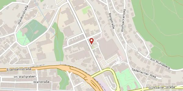Karte der Umgebung von Friedrichstraße 6, 79761 Waldshut-Tiengen