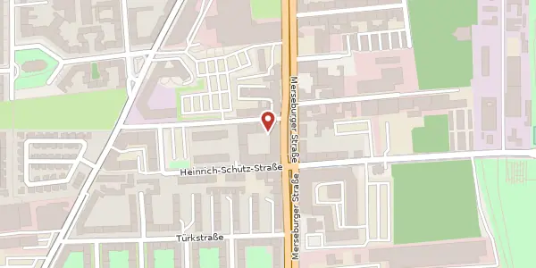 Karte der Umgebung von Merseburger Str. 52, 06110 Halle (Saale)