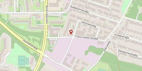 Karte der Umgebung von Franz-Heubl-Str. 25, 81735 München