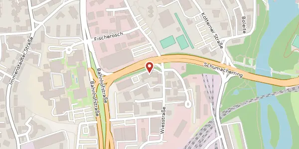 Karte der Umgebung von Wiesstr. 13 b, 87435 Kempten