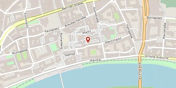 Karte der Umgebung von Saalgasse 18, 60311 Frankfurt