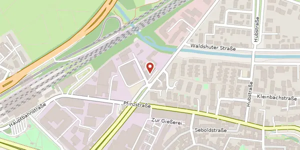 Karte der Umgebung von Pforzheimer Straße 21, 76227 Karlsruhe