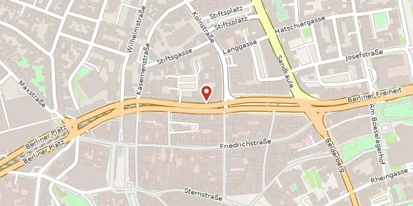 Karte der Umgebung von Oxfordstr. 4, 53111 Bonn