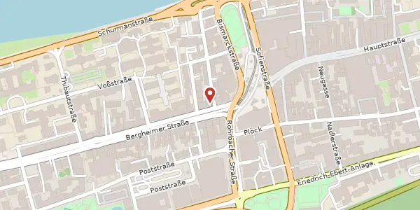 Karte der Umgebung von Bergheimer Straße 10-12, 69115 Heidelberg