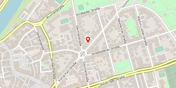 Karte der Umgebung von König-Karl-Straße 30, 70372 Stuttgart