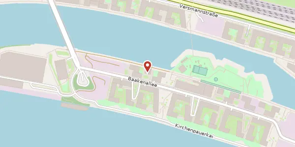 Karte der Umgebung von Baakenallee 23, 20457 Hamburg
