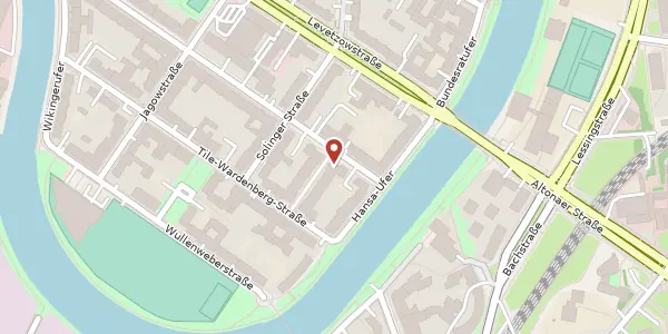 Karte der Umgebung von Agricolastraße 15, 10555 Berlin