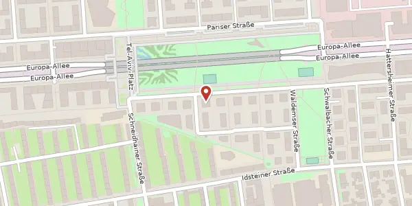 Karte der Umgebung von Niedernhausener Str. 49, 60326 Frankfurt