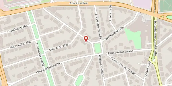 Karte der Umgebung von Falkensteiner Str. 37, 60322 Frankfurt