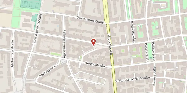 Karte der Umgebung von Clemensstr. 71, 80796 München