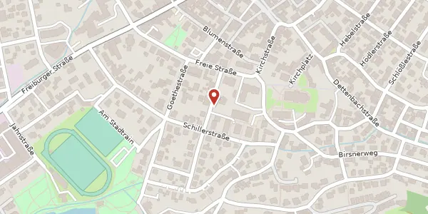 Karte der Umgebung von Gutenbergstraße 4, 79183 Waldkirch