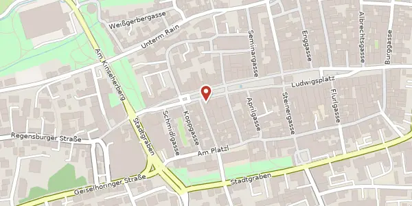 Karte der Umgebung von Theresienplatz 27, 94315 Straubing