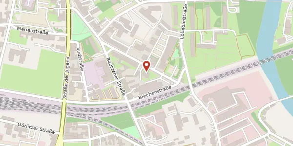 Karte der Umgebung von Parzellenstraße 94, 03046 Cottbus