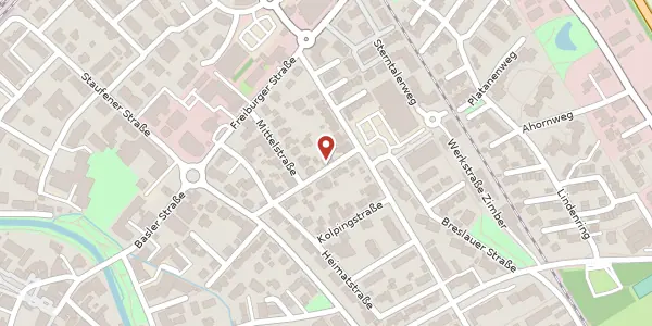 Karte der Umgebung von Kreuzstraße 3, 79189 Bad Krozingen