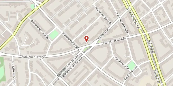 Karte der Umgebung von Zülpicher Str. 374, 50935 Köln