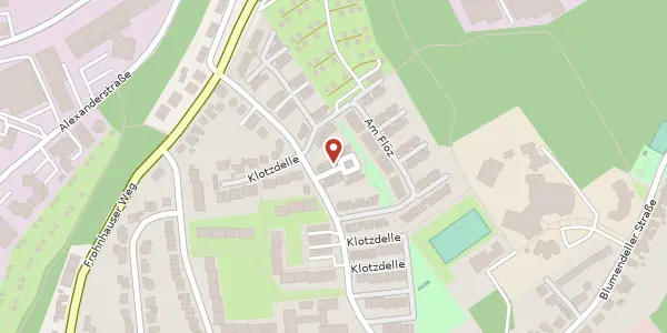 Karte der Umgebung von Klotzdelle 80, 45472 Mülheim an der Ruhr
