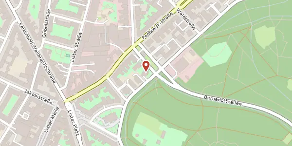 Karte der Umgebung von Walderseestraße 4, 30163 Hannover
