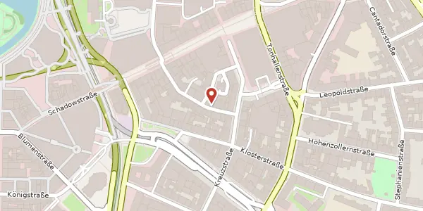Karte der Umgebung von Wagnerstr. 22, 40212 Düsseldorf