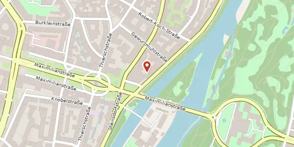 Karte der Umgebung von Widenmayerstr. 1, 80538 München