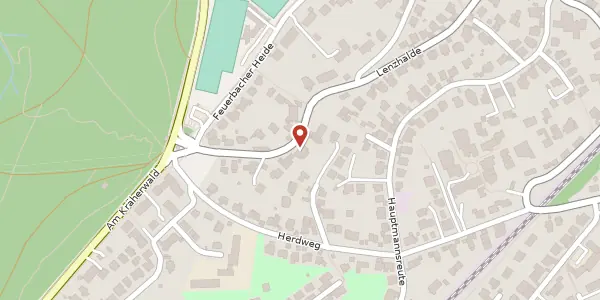 Karte der Umgebung von Lenzhalde 83 - 85, 70192 Stuttgart