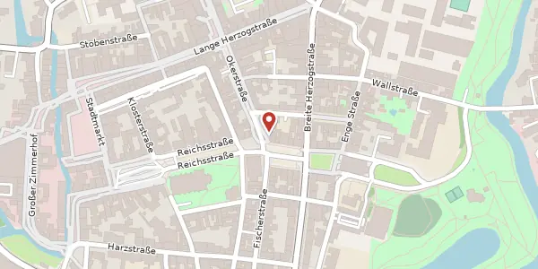 Karte der Umgebung von Okerstraße 1-2, 38300 Wolfenbüttel