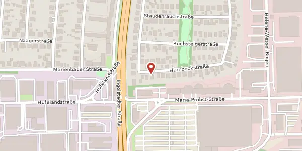 Karte der Umgebung von Hürnbeckstr. 6, 80939 München
