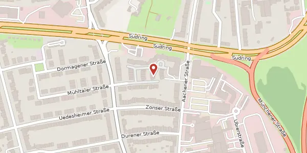 Karte der Umgebung von Mühltaler Str. 68, 40221 Düsseldorf