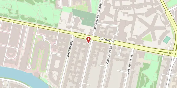 Karte der Umgebung von Thomasiusstraße 1, 10557 Berlin