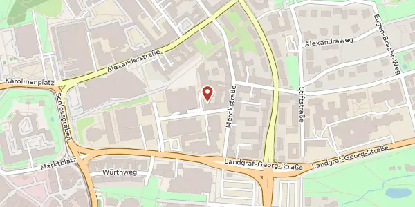 Karte der Umgebung von Rundeturmstr. 12, 64283 Darmstadt