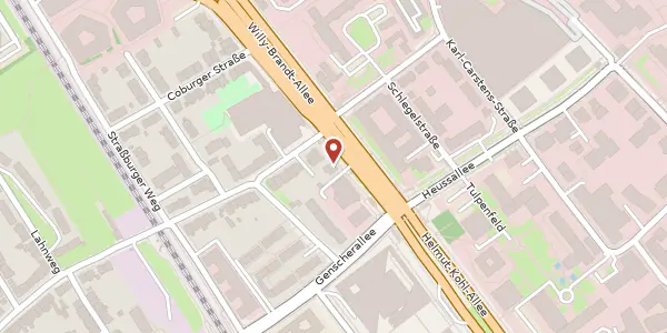 Karte der Umgebung von Willy-Brandt-Allee 18, 53113 Bonn