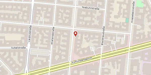 Karte der Umgebung von Schlüterstraße 50, 10629 Berlin