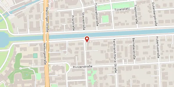 Karte der Umgebung von Südl. Auffahrtsallee 66, 80639 München