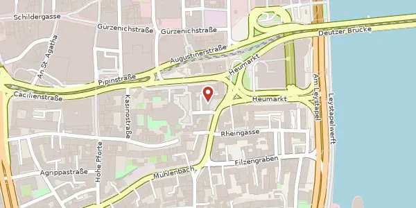 Karte der Umgebung von Vor St. Martin 1, 50667 Köln