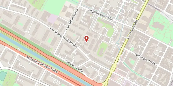 Karte der Umgebung von Engelbergerstraße 43d, 79106 Freiburg im Breisgau