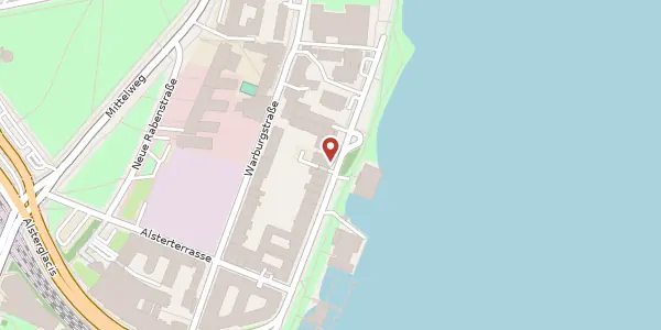 Karte der Umgebung von Alsterufer 19, 20354 Hamburg