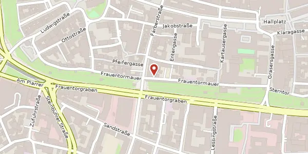 Karte der Umgebung von Färberplatz 12, 90402 Nürnberg