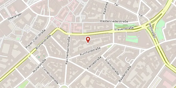 Karte der Umgebung von Rumfordstr. 21 b, 80469 München