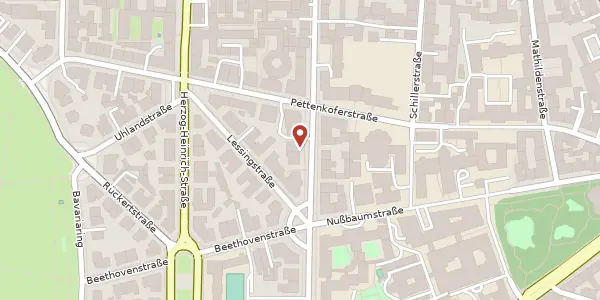 Karte der Umgebung von Goethestraße 52, 80336 München
