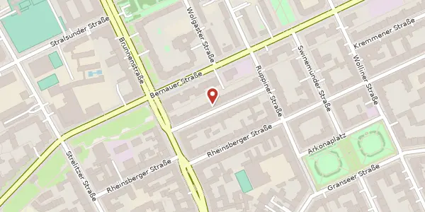 Karte der Umgebung von Schönholzer Straße 18, 10115 Berlin