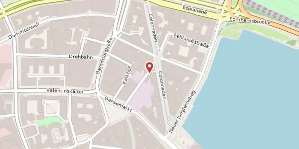 Karte der Umgebung von Büschstraße 12, 20354 Hamburg
