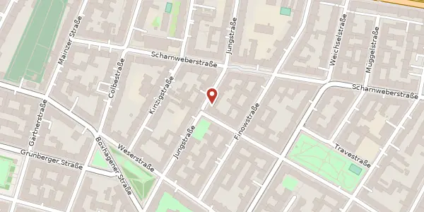 Karte der Umgebung von Jungstraße 29, 10247 Berlin