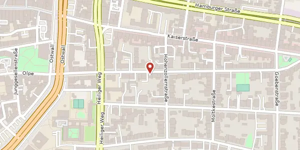 Karte der Umgebung von Arndtstr. 27, 44135 Dortmund