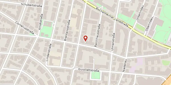 Karte der Umgebung von Kettenhofweg 62, 60325 Frankfurt